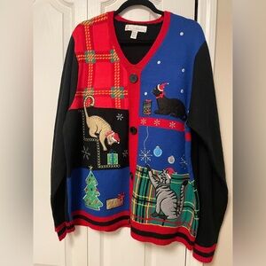 Ugly Christmas Sweater with Cats!🐈 🐈‍⬛